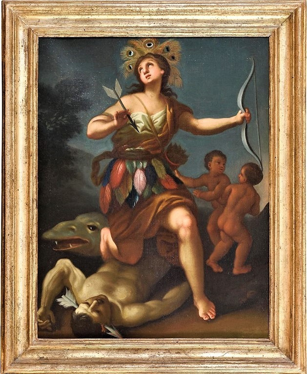 Allegoria dell'America  - Bottega di Francesco Trevisani (Capodistria 1656-Roma 1746)