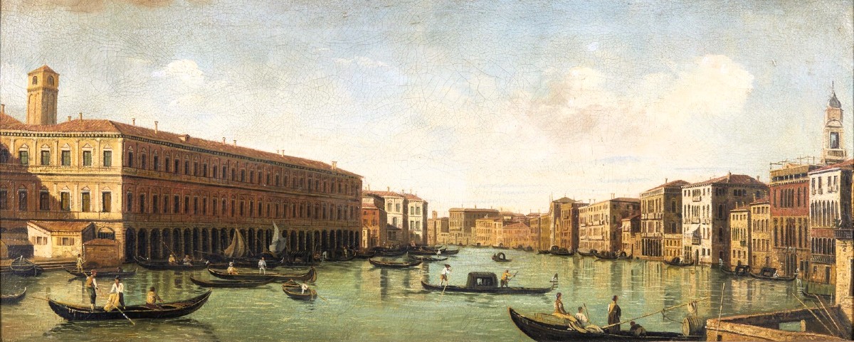 Venezia, veduta del Canal Grande - Scuola di Antonio Canal il Canaletto (Venezia 1697-1768)-photo-2