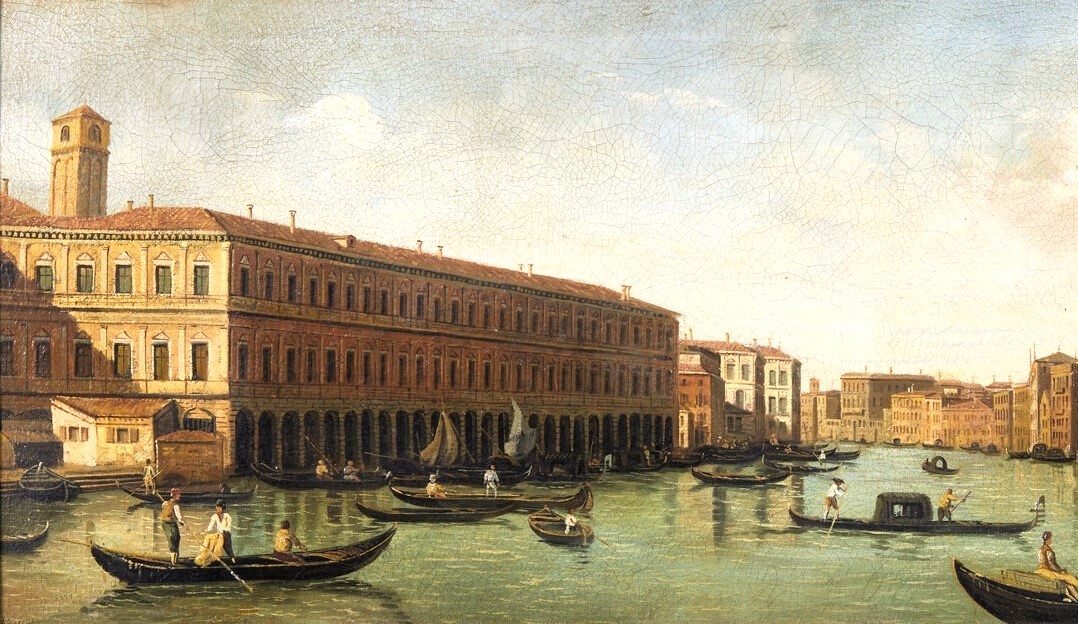 Venezia, veduta del Canal Grande - Scuola di Antonio Canal il Canaletto (Venezia 1697-1768)-photo-3
