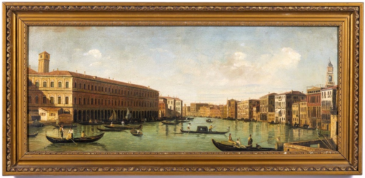 Venezia, veduta del Canal Grande - Scuola di Antonio Canal il Canaletto (Venezia 1697-1768)