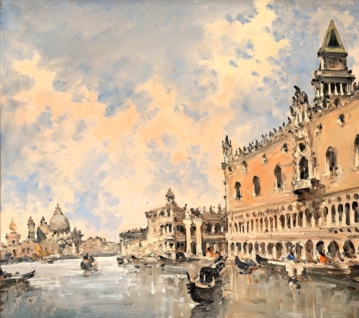 Venezia, il Bacino di san Marco  - pseudonimo di Giovanni Riva (Torino 1890 - 1973)-photo-1