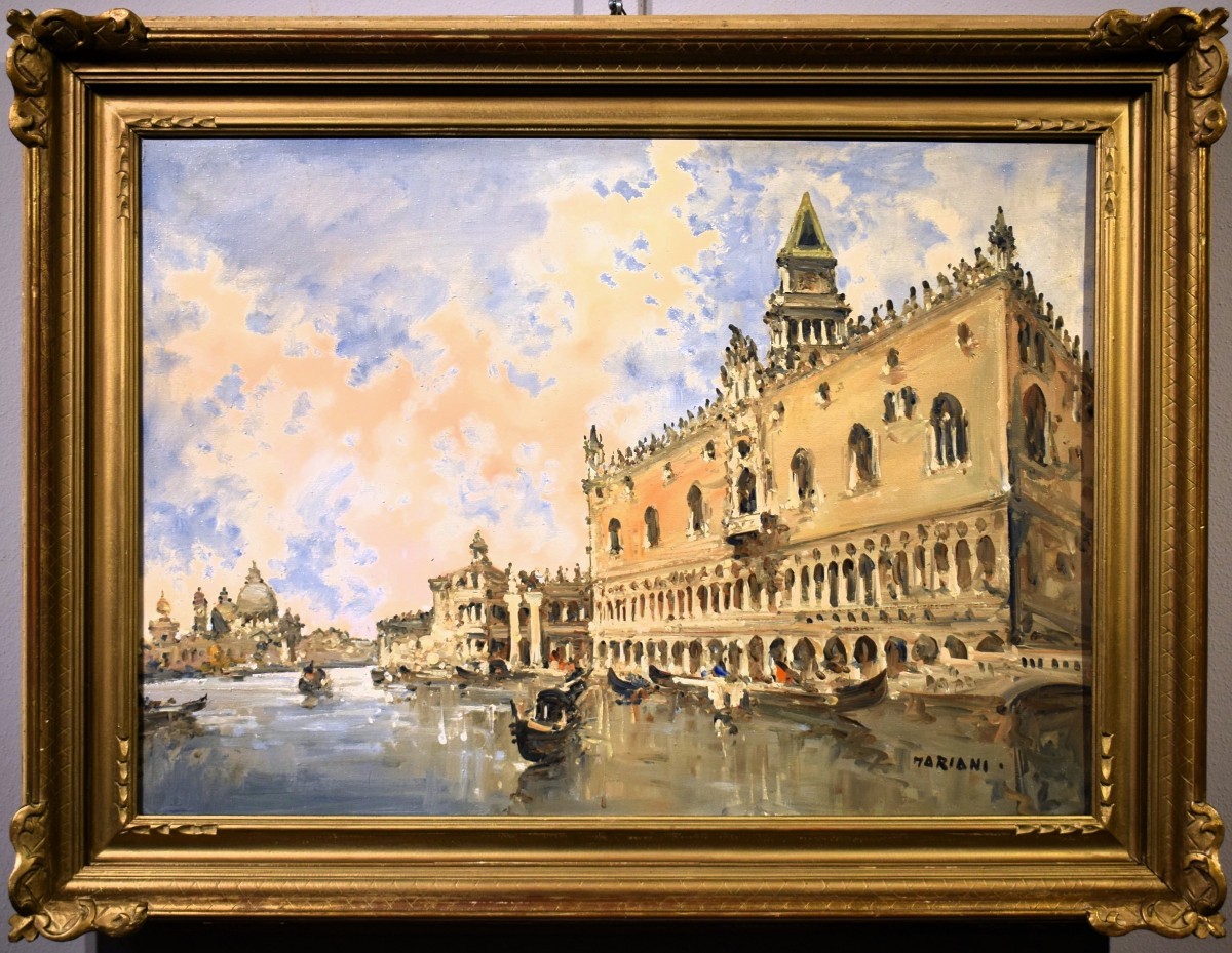 Venezia, il Bacino di san Marco  - pseudonimo di Giovanni Riva (Torino 1890 - 1973)