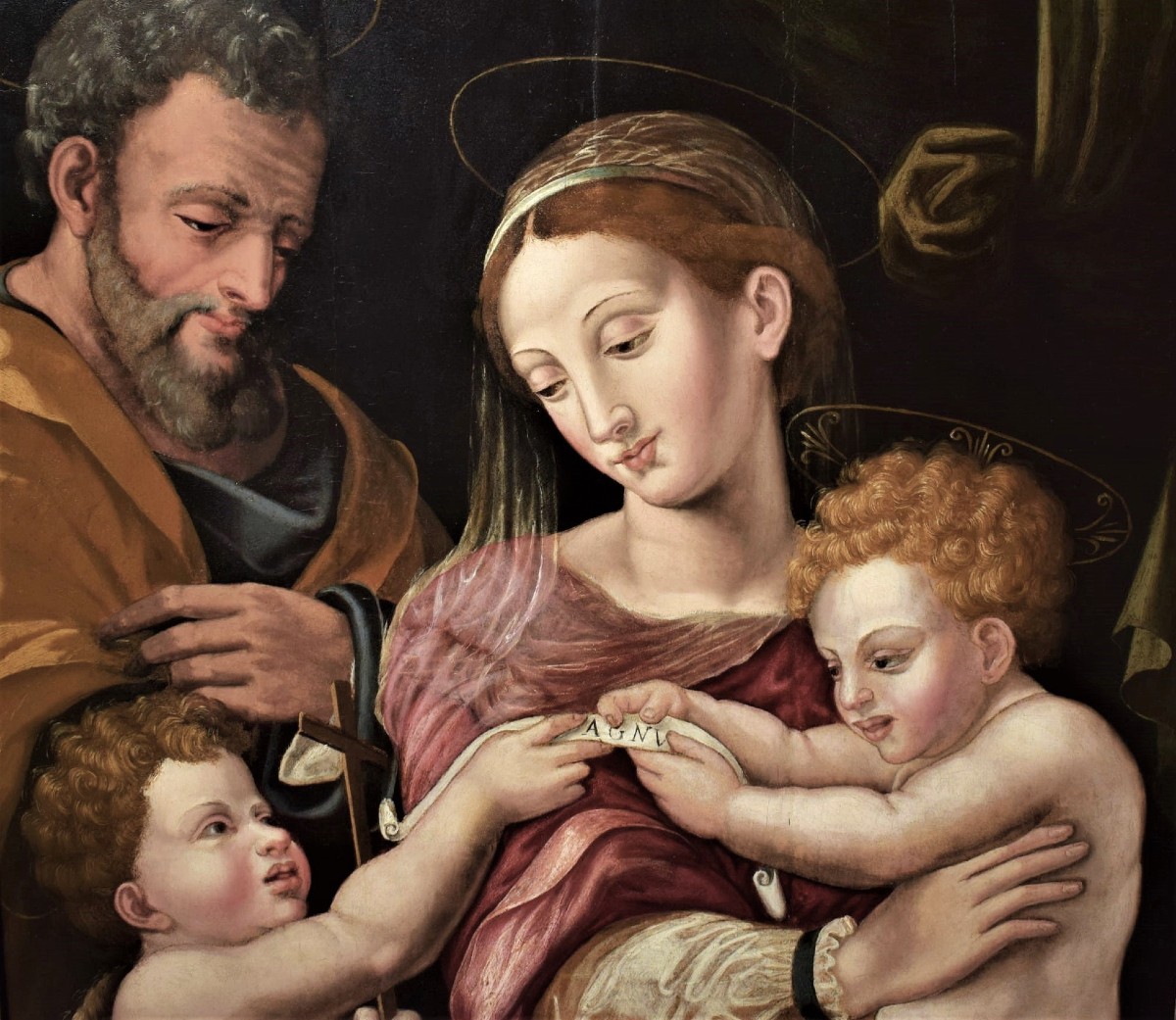 Sacra Famiglia - Michele Tosini del Ghirlandaio (Firenze 1503-1577)  -photo-4