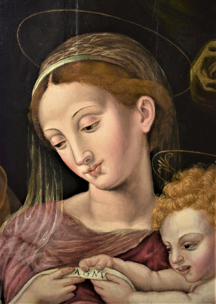 Sacra Famiglia - Michele Tosini del Ghirlandaio (Firenze 1503-1577)  -photo-1