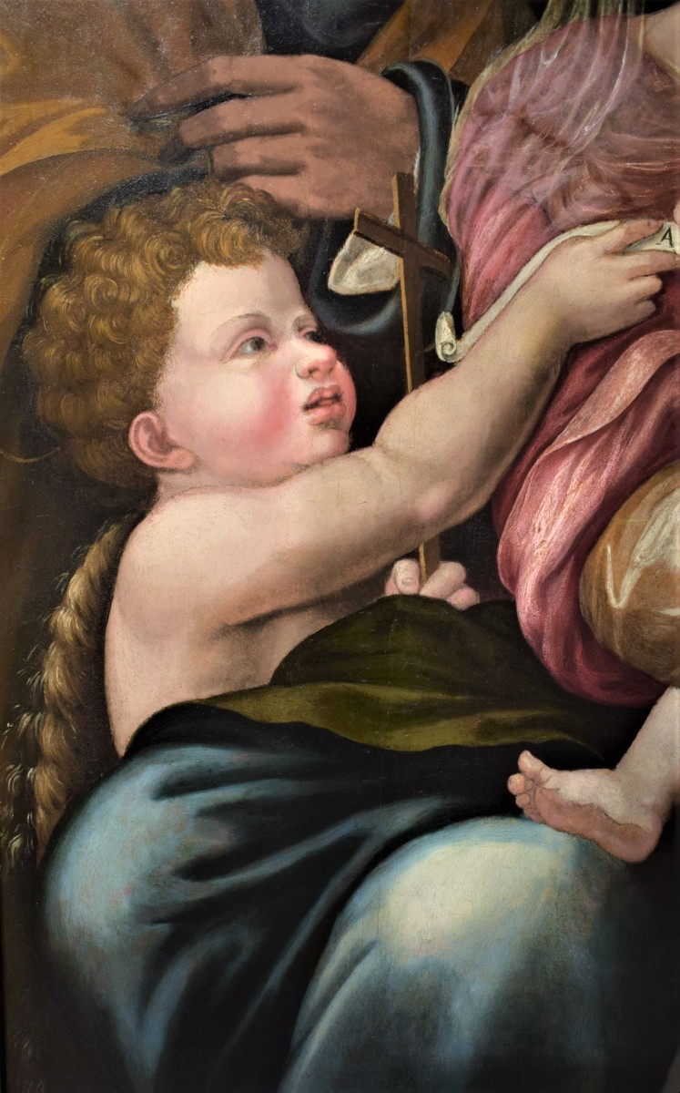Sacra Famiglia - Michele Tosini del Ghirlandaio (Firenze 1503-1577)  -photo-3