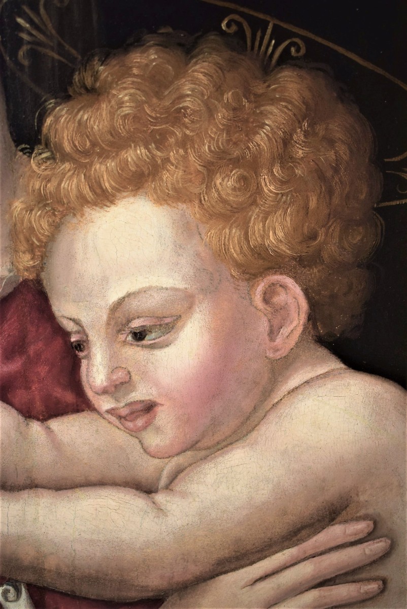 Sacra Famiglia - Michele Tosini del Ghirlandaio (Firenze 1503-1577)  -photo-6