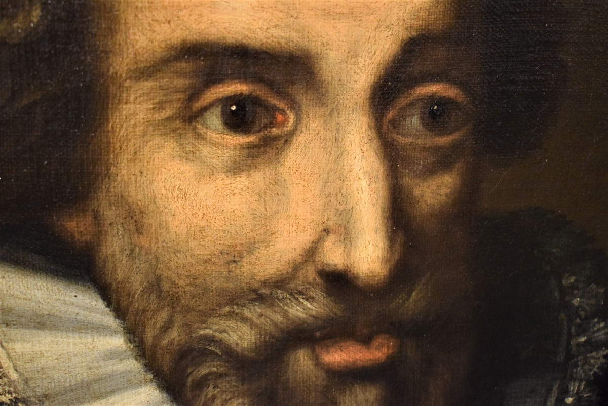 Ritratto di Enrico IV, re di Francia e di Navarra - scuola francese fine del XVI secolo-photo-3