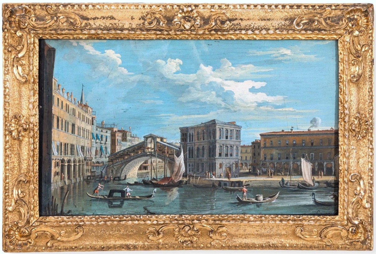 Coppia di vedute veneziane  - Guardi (Venezia 1764-1835)-photo-2