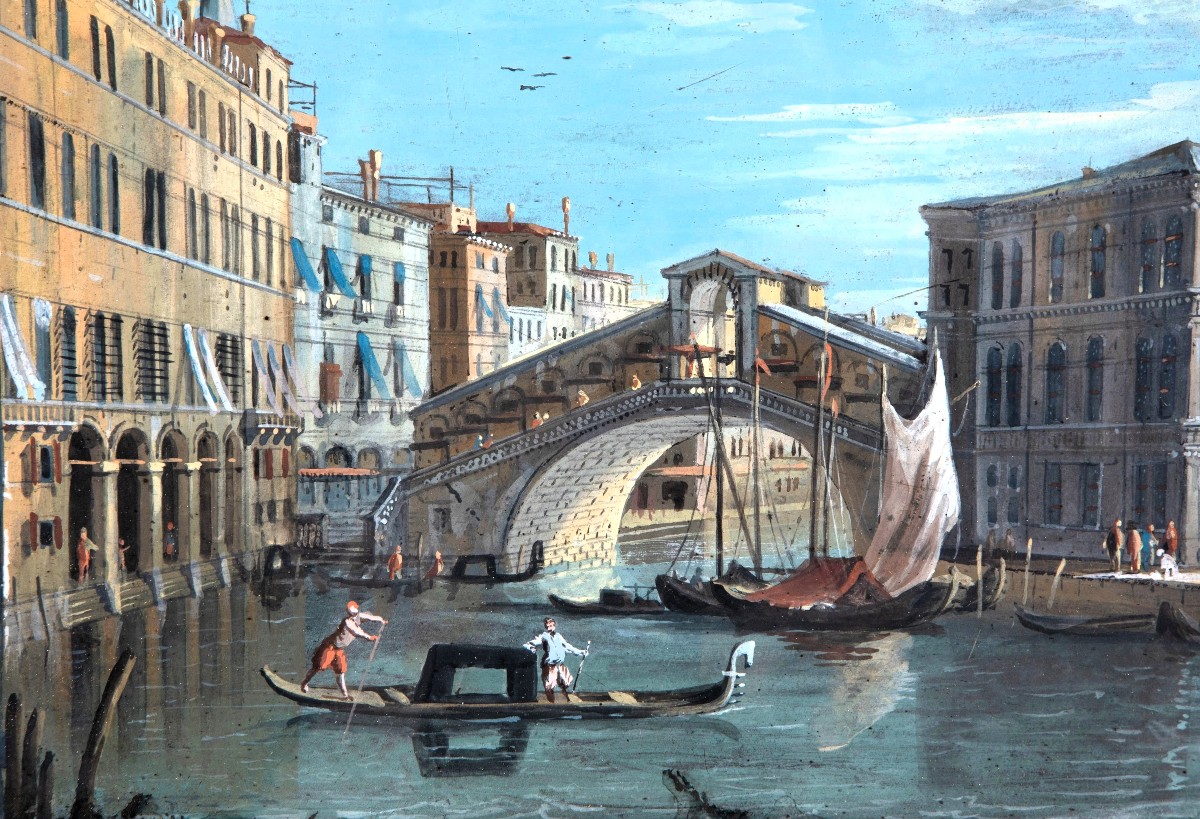 Coppia di vedute veneziane  - Guardi (Venezia 1764-1835)-photo-4