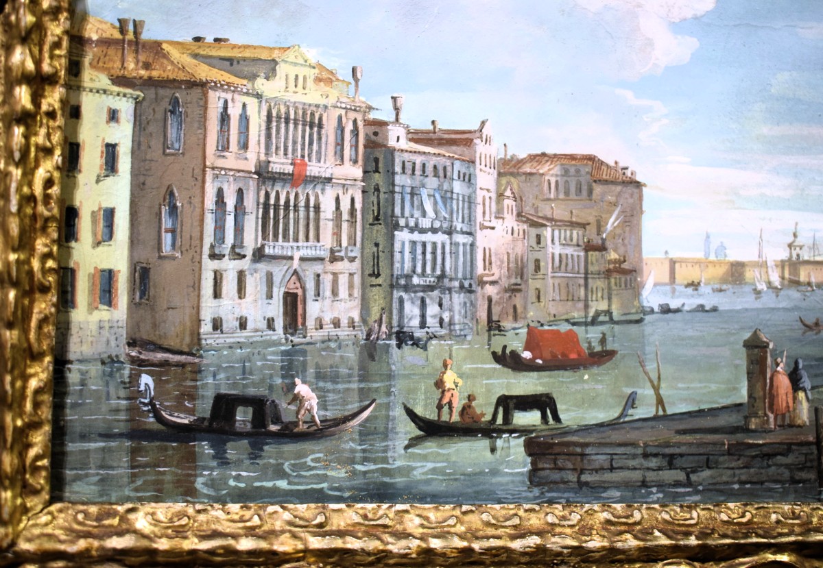 Coppia di vedute veneziane  - Guardi (Venezia 1764-1835)-photo-3