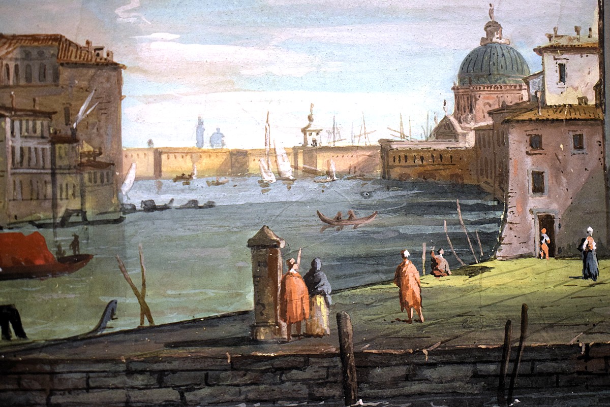 Coppia di vedute veneziane  - Guardi (Venezia 1764-1835)-photo-4
