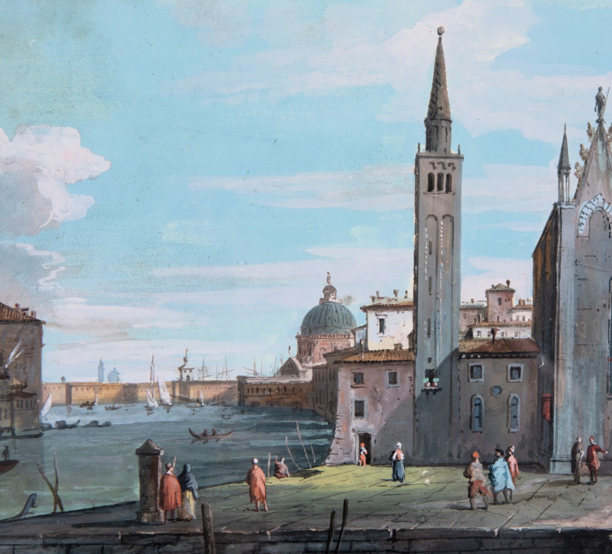 Coppia di vedute veneziane  - Guardi (Venezia 1764-1835)-photo-5