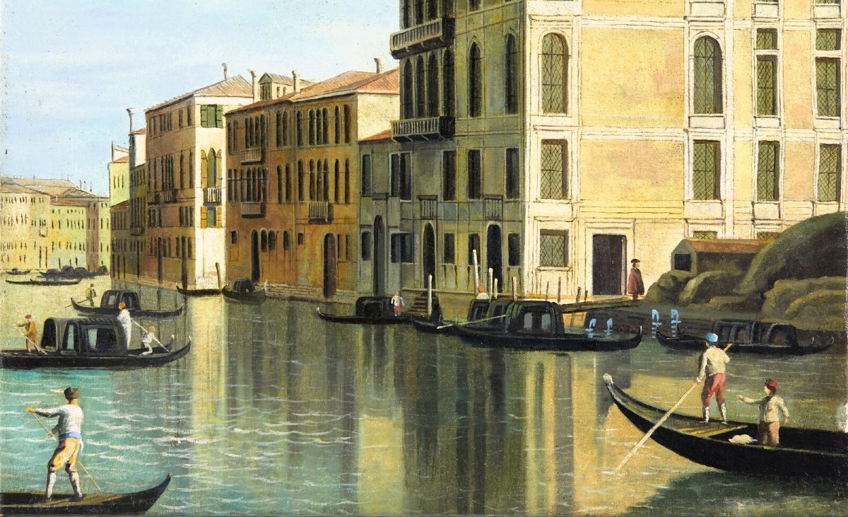 Venezia, Palazzi sul Canal Grande  - Vincenzo Chilone (Venezia 1758–1839) attrib.-photo-3
