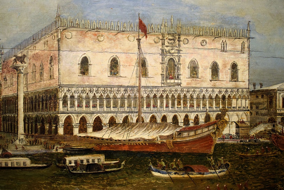 Venezia, la Regata Storica sfila sotto il Palazzo Ducale.-photo-3