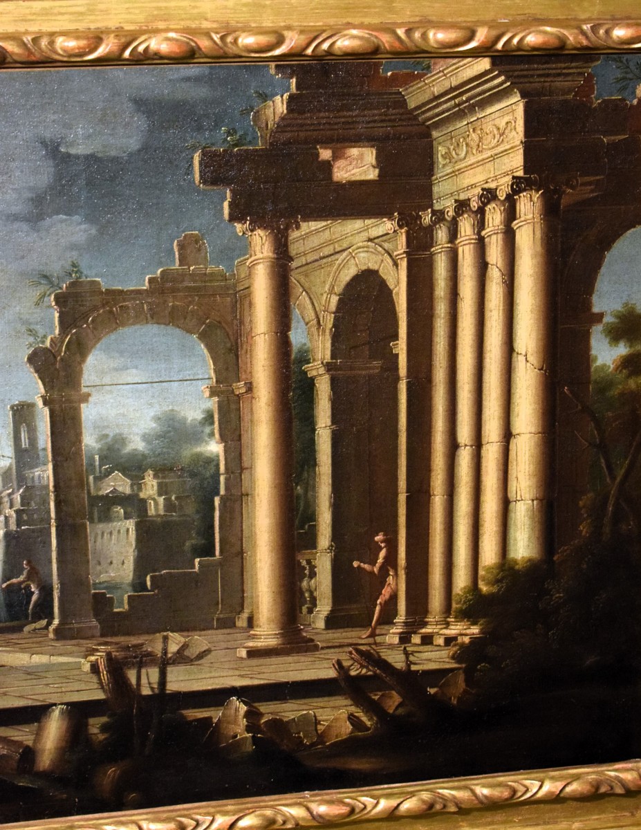 Capriccio Architettonico Gennaro Greco il "Mascacotta" (Napoli,1663-1714)-photo-3