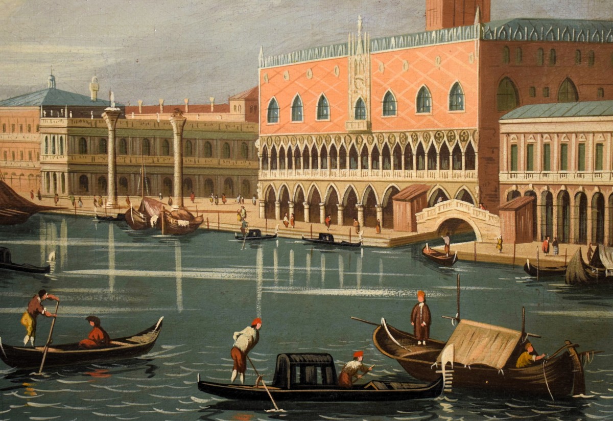 Coppia vedute di Venezia e Roma-photo-2