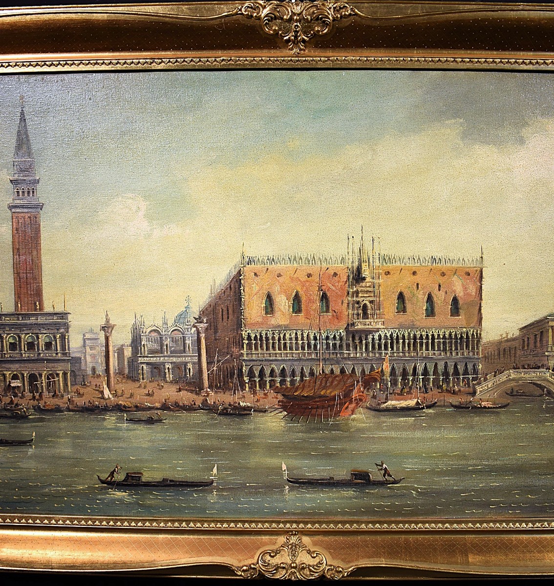 Venezia, Il Bacino di San Marco  - F. Guarana - Fine del XIX° secolo-photo-3