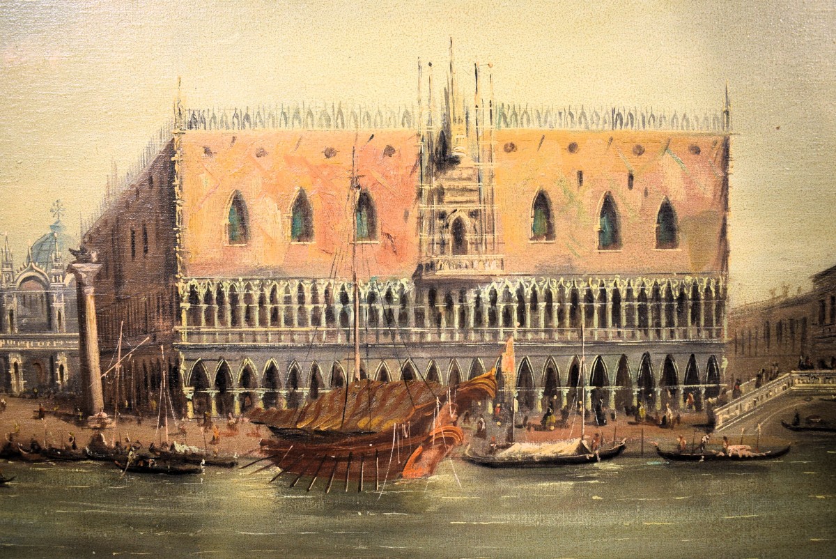 Venezia, Il Bacino di San Marco  - F. Guarana - Fine del XIX° secolo-photo-5