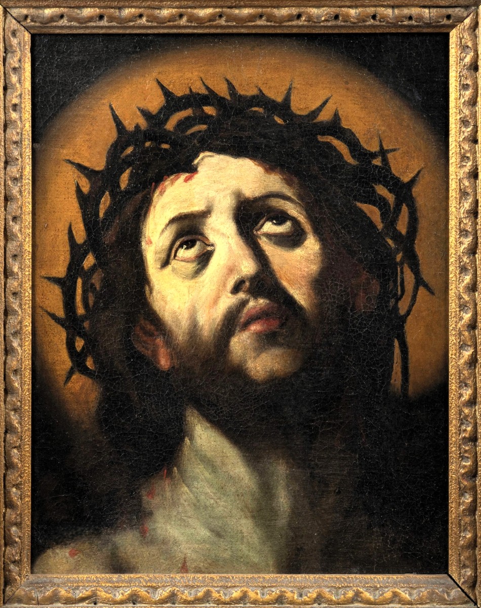 "Ecce Homo"  Maestro emiliano del XVII secolo, cerchia di Guido Reni (Bologna 1575-1642)-photo-2