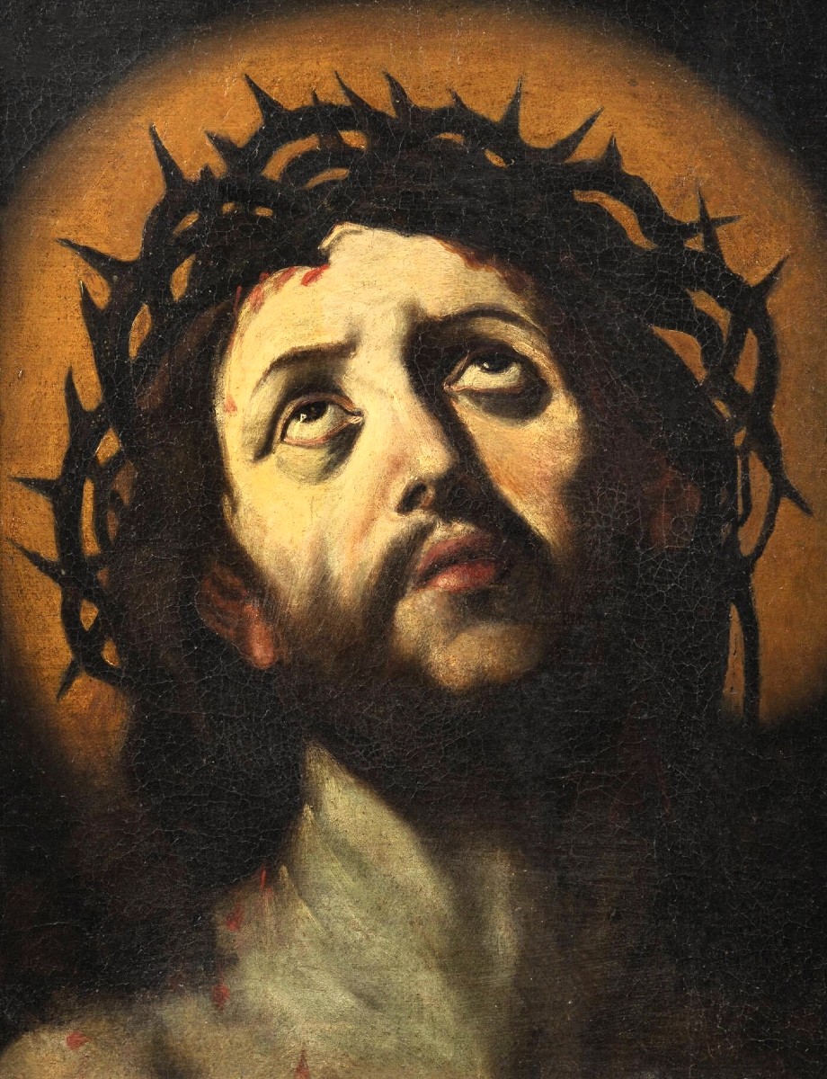 "Ecce Homo"  Maestro emiliano del XVII secolo, cerchia di Guido Reni (Bologna 1575-1642)-photo-3
