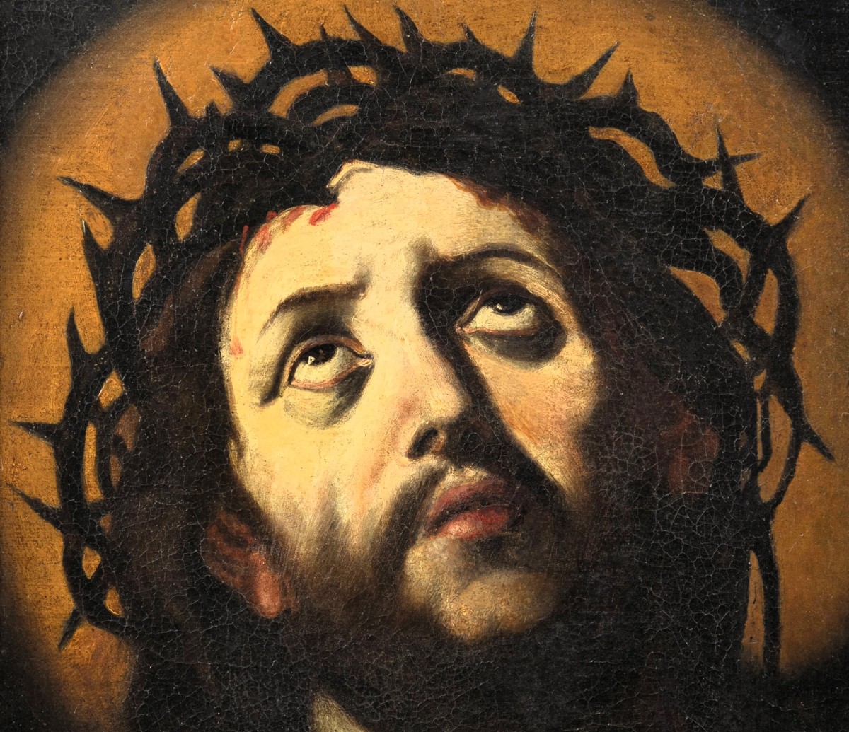 "Ecce Homo"  Maestro emiliano del XVII secolo, cerchia di Guido Reni (Bologna 1575-1642)-photo-4