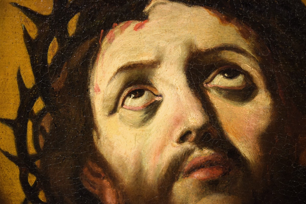"Ecce Homo"  Maestro emiliano del XVII secolo, cerchia di Guido Reni (Bologna 1575-1642)-photo-2