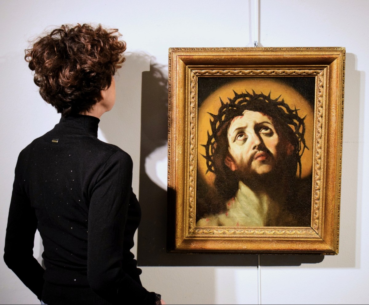 "Ecce Homo"  Maestro emiliano del XVII secolo, cerchia di Guido Reni (Bologna 1575-1642)-photo-4
