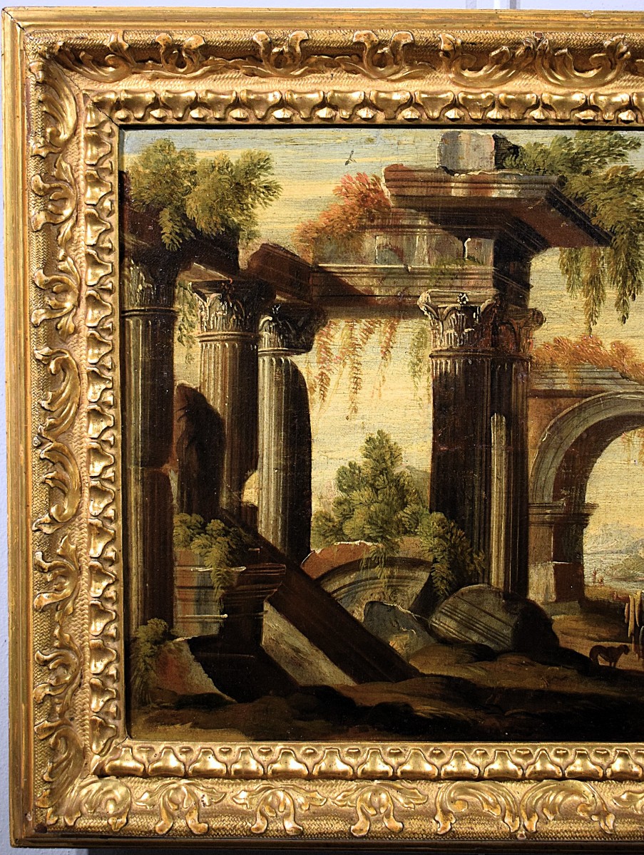 Paesaggio con rovine architettoniche  - Leonardo Coccorante (Napoli,1680 –1750)-photo-3