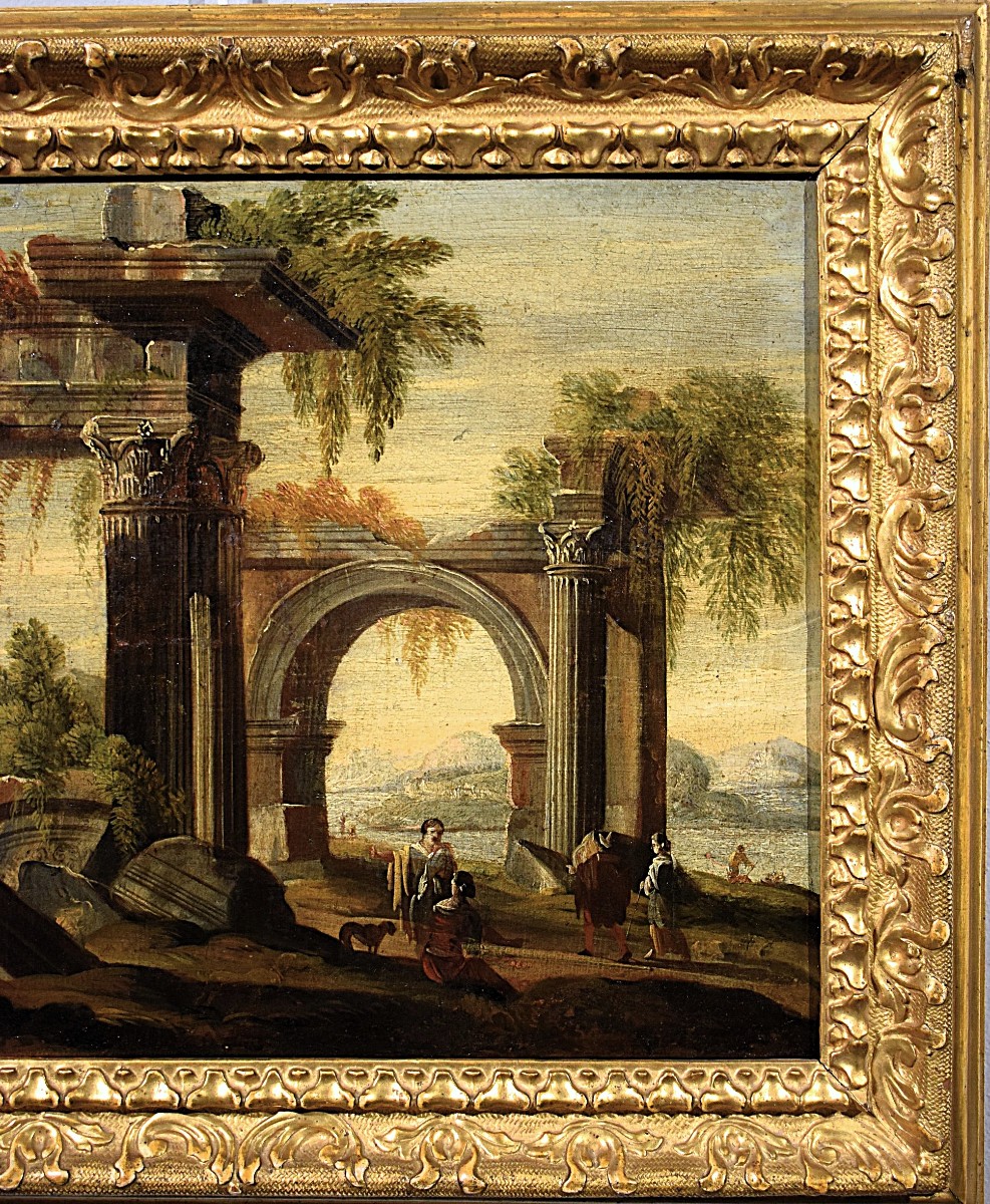 Paesaggio con rovine architettoniche  - Leonardo Coccorante (Napoli,1680 –1750)-photo-4