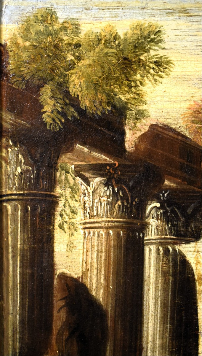 Paesaggio con rovine architettoniche  - Leonardo Coccorante (Napoli,1680 –1750)-photo-1