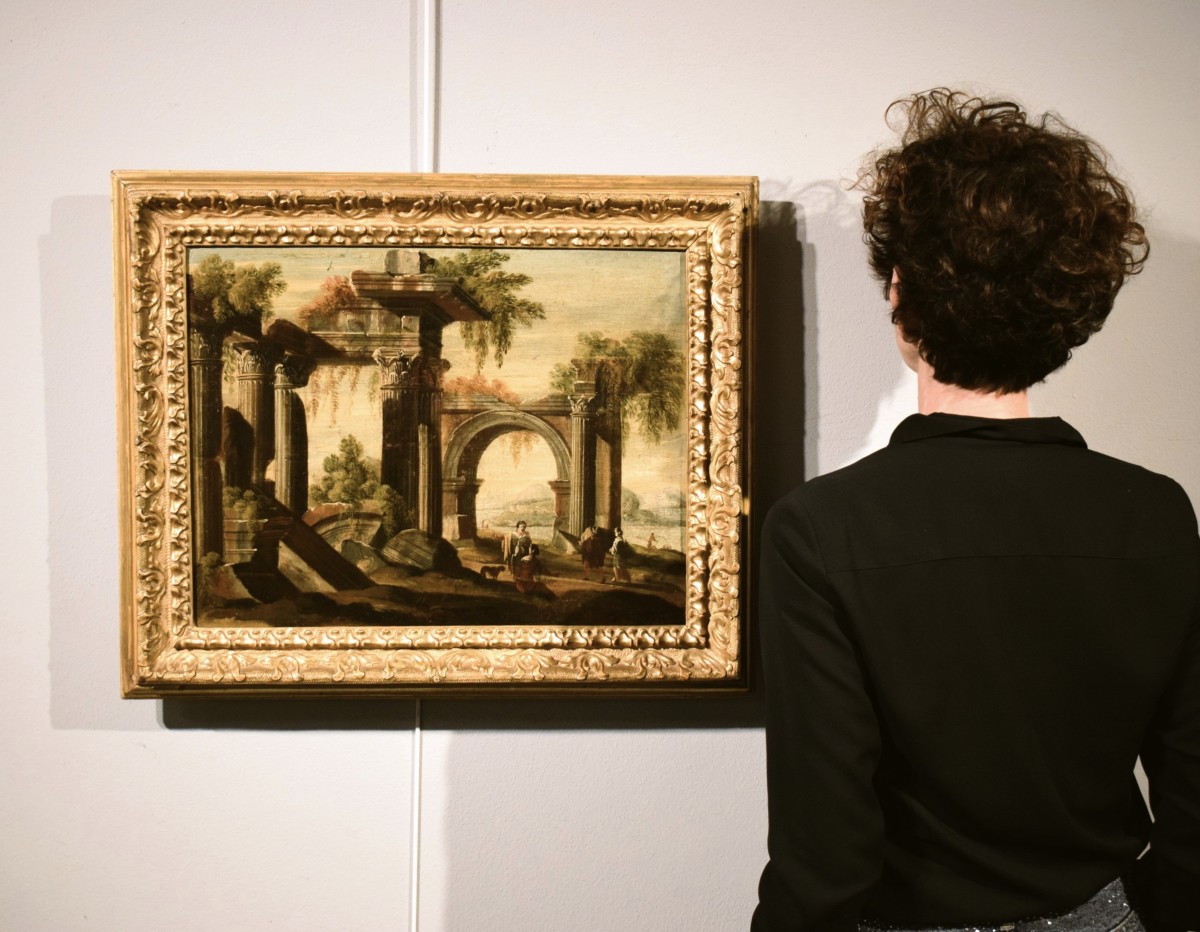 Paesaggio con rovine architettoniche  - Leonardo Coccorante (Napoli,1680 –1750)-photo-8