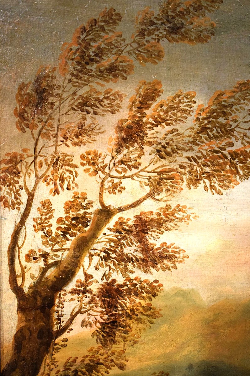 Paesaggio Idilliaco al tramonto - Bottega di Johann Heinrich Roos ( 1631-1685)-photo-4