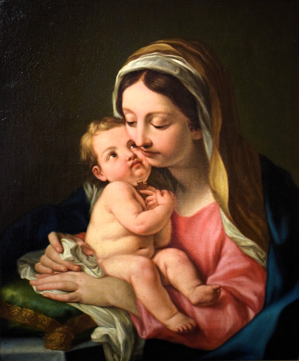 La Vergine col Bambino  - Bottega di Carlo Cignani (Bologna, 1628 – Forlì, 1719)-photo-2