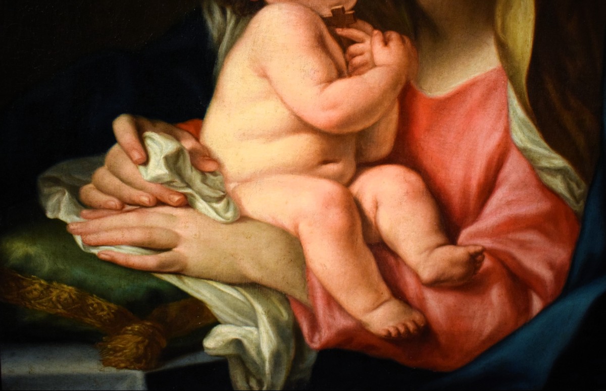 La Vergine col Bambino  - Bottega di Carlo Cignani (Bologna, 1628 – Forlì, 1719)-photo-3