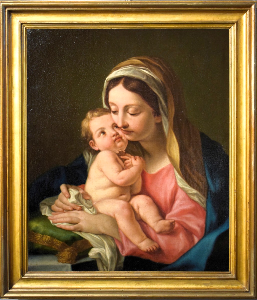 La Vergine col Bambino  - Bottega di Carlo Cignani (Bologna, 1628 – Forlì, 1719)