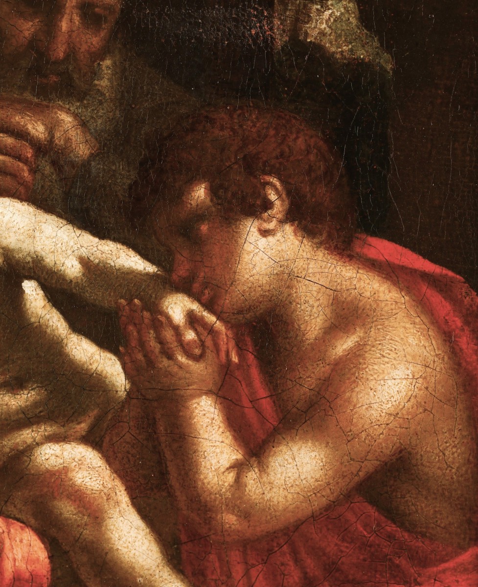 Sacra Famiglia con San Giovannino - Simone Cantarini (1612 –1648) cerchia-photo-3