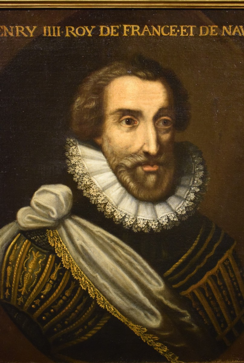Ritratto di Enrico IV, re di Francia e di Navarra - scuola francese,  fine del XVI secolo-photo-2