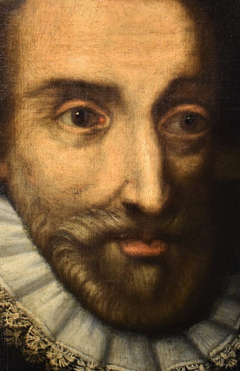 Ritratto di Enrico IV, re di Francia e di Navarra - scuola francese,  fine del XVI secolo-photo-3