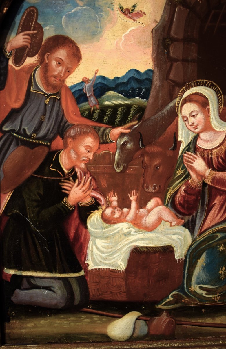 Adorazione dei Pastori -  Artista Veneto-cretese del '600-photo-4