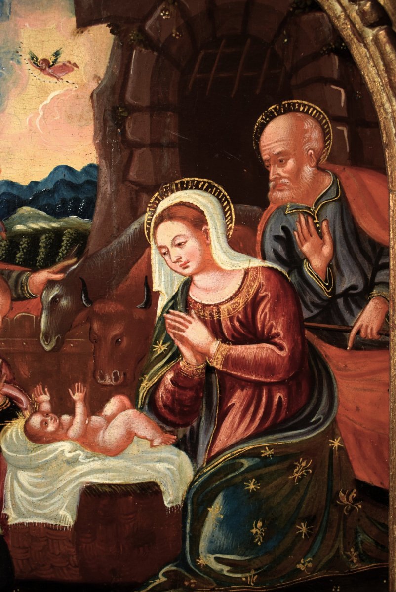 Adorazione dei Pastori -  Artista Veneto-cretese del '600-photo-1