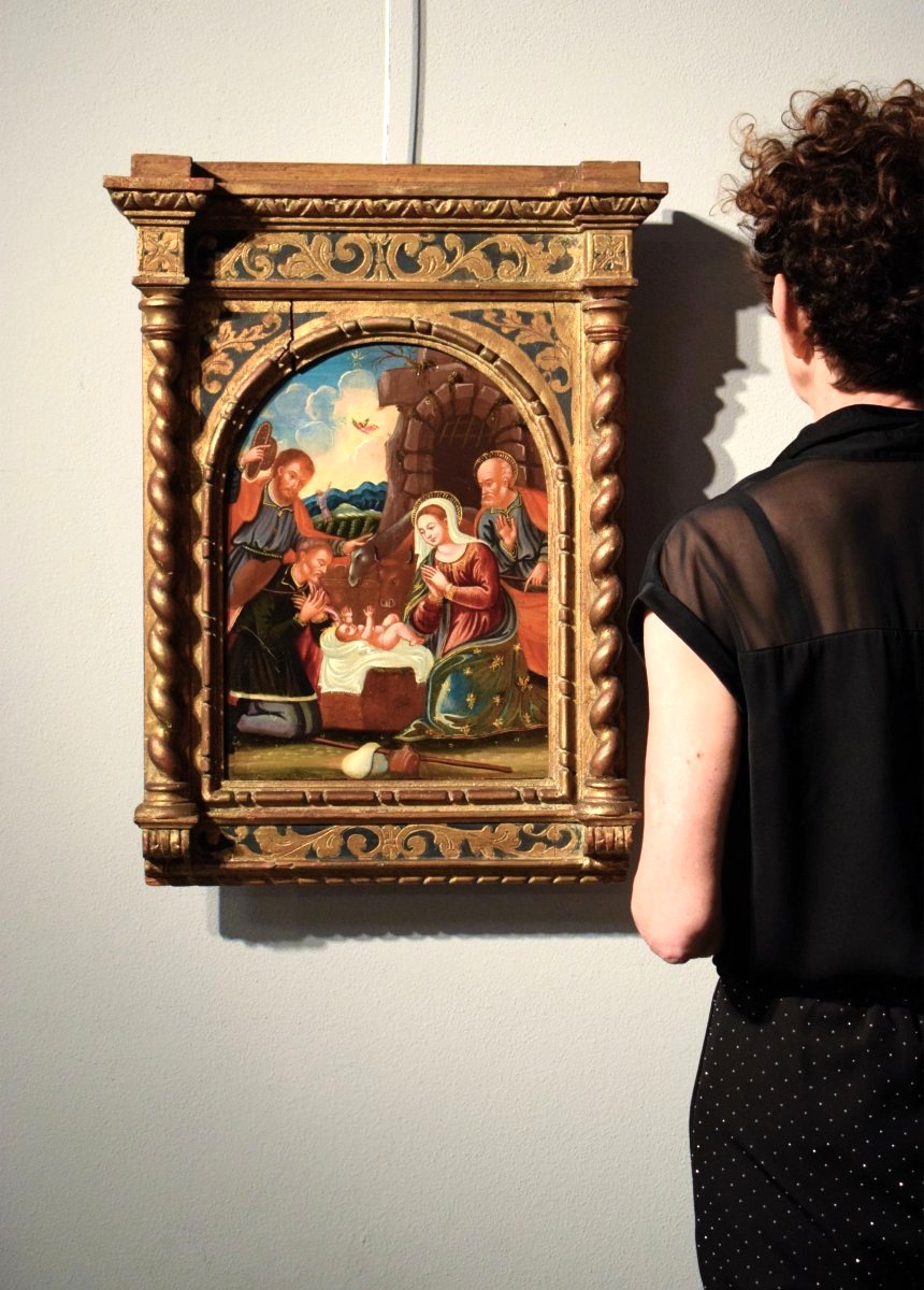 Adorazione dei Pastori -  Artista Veneto-cretese del '600-photo-7