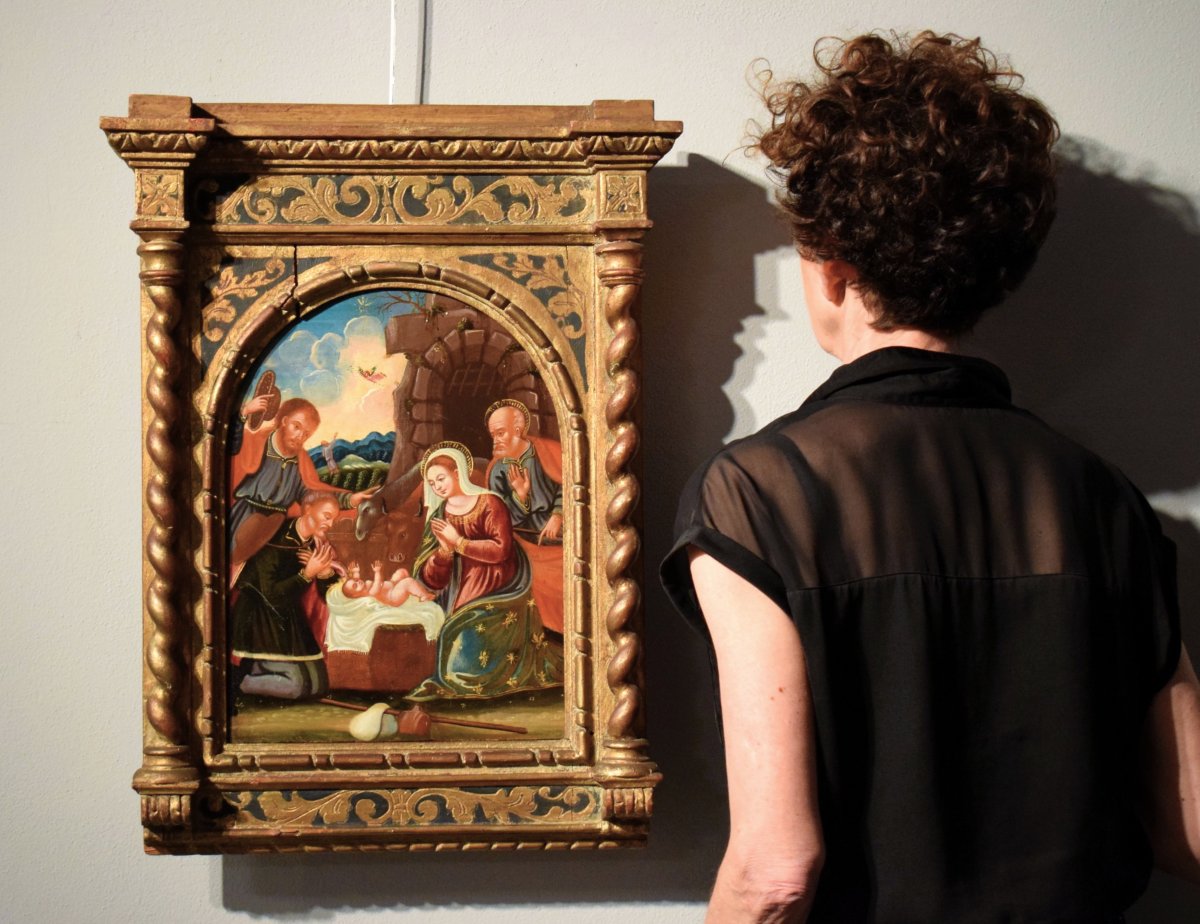 Adorazione dei Pastori -  Artista Veneto-cretese del '600-photo-8