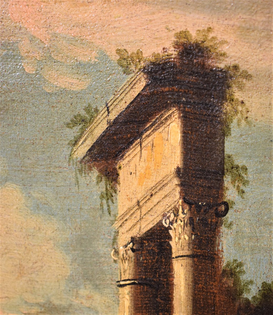 Coppia di Paesaggi veneti - Pietro Antonio Domenichini (1699-1743)-photo-7