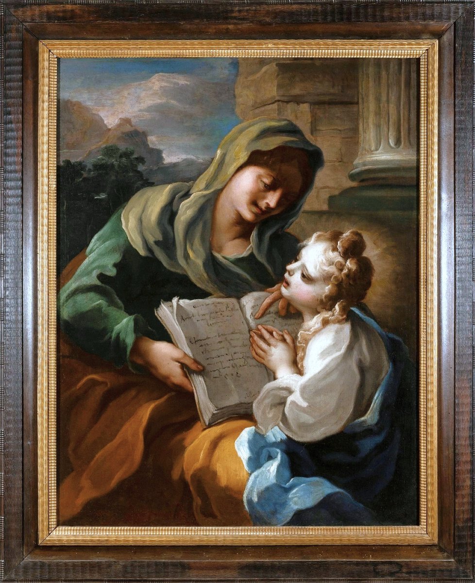 L' Educazione della Vergine - Carlo Preda (Milano, 1652 - 1729)