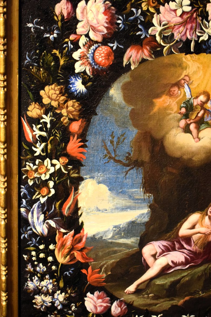 Maria Maddalena in una Ghirlanda di fiori - Mario Nuzzi (1603-1673)-photo-3