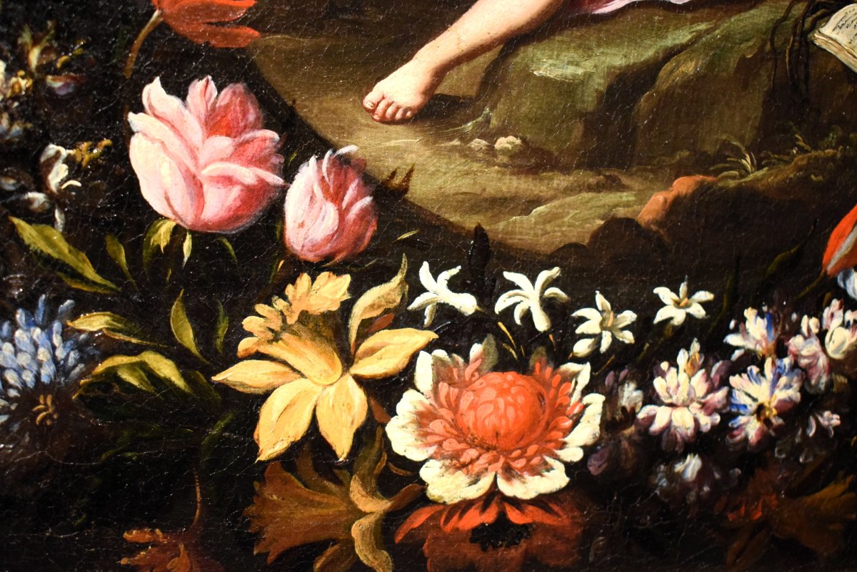Maria Maddalena in una Ghirlanda di fiori - Mario Nuzzi (1603-1673)-photo-4