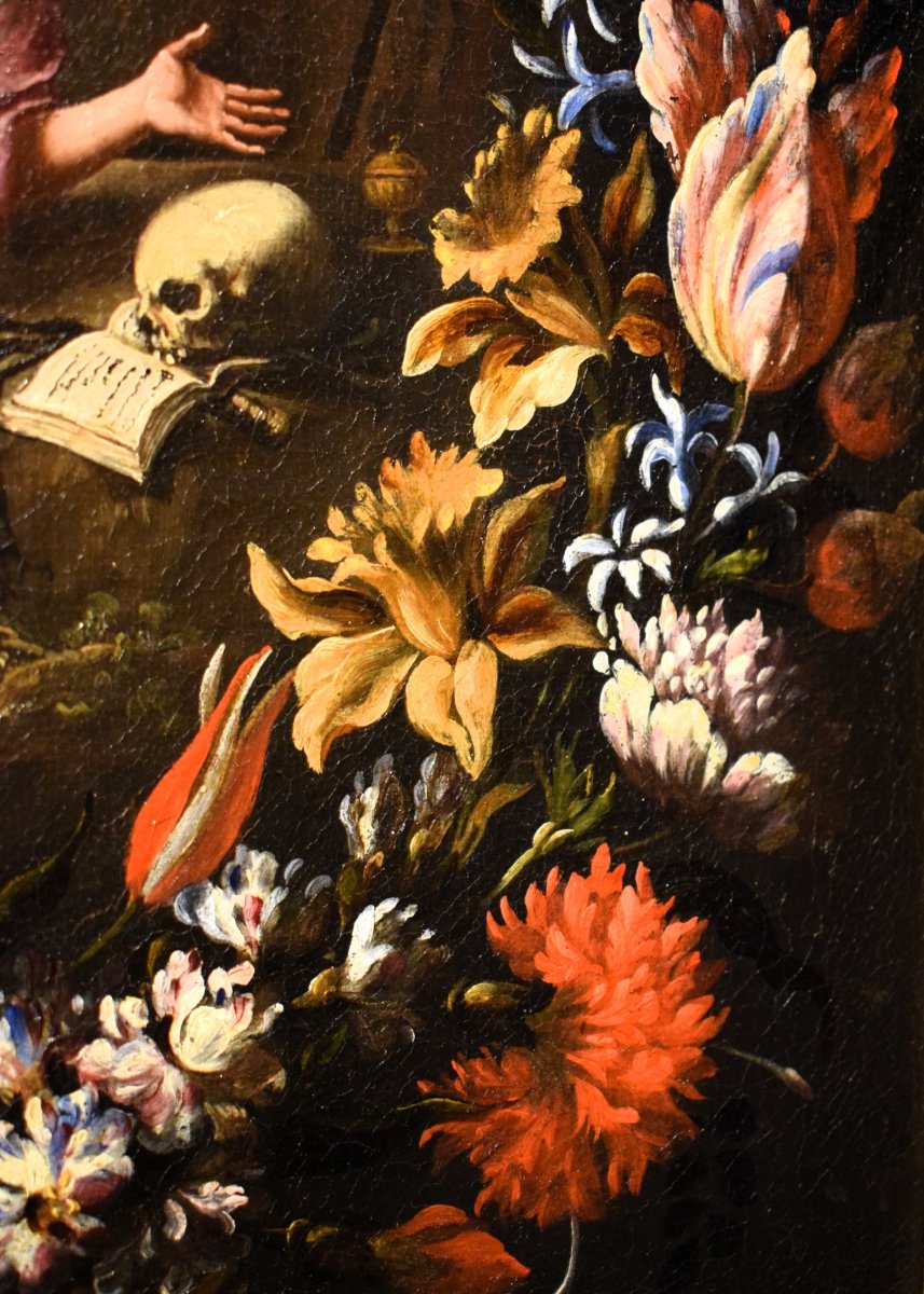 Maria Maddalena in una Ghirlanda di fiori - Mario Nuzzi (1603-1673)-photo-5