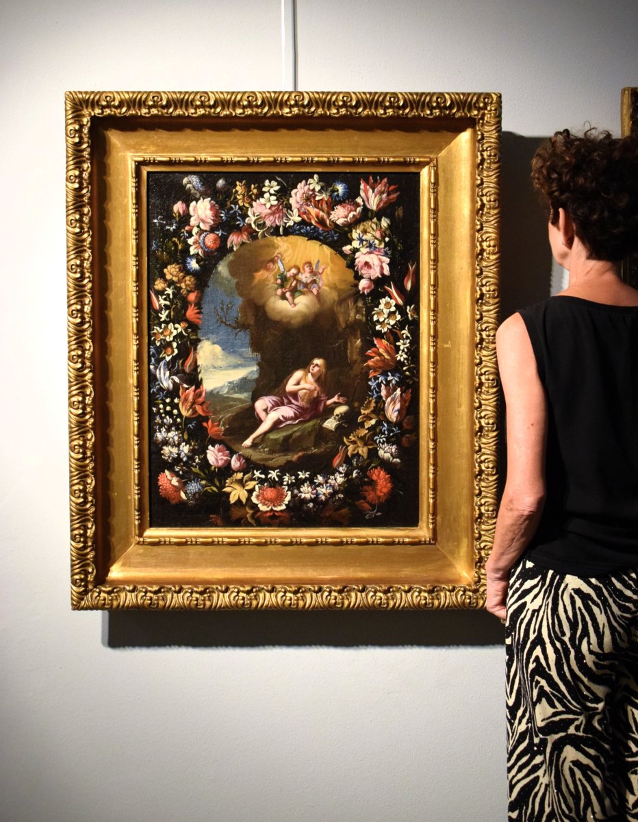 Maria Maddalena in una Ghirlanda di fiori - Mario Nuzzi (1603-1673)-photo-8