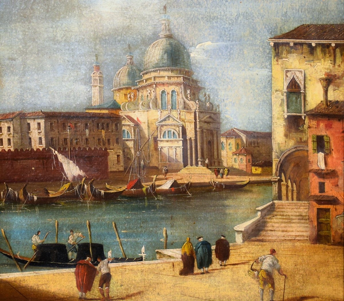 Venezia, Chiesa della Salute - Scuola di Francesco Guardi - fine '800-photo-4