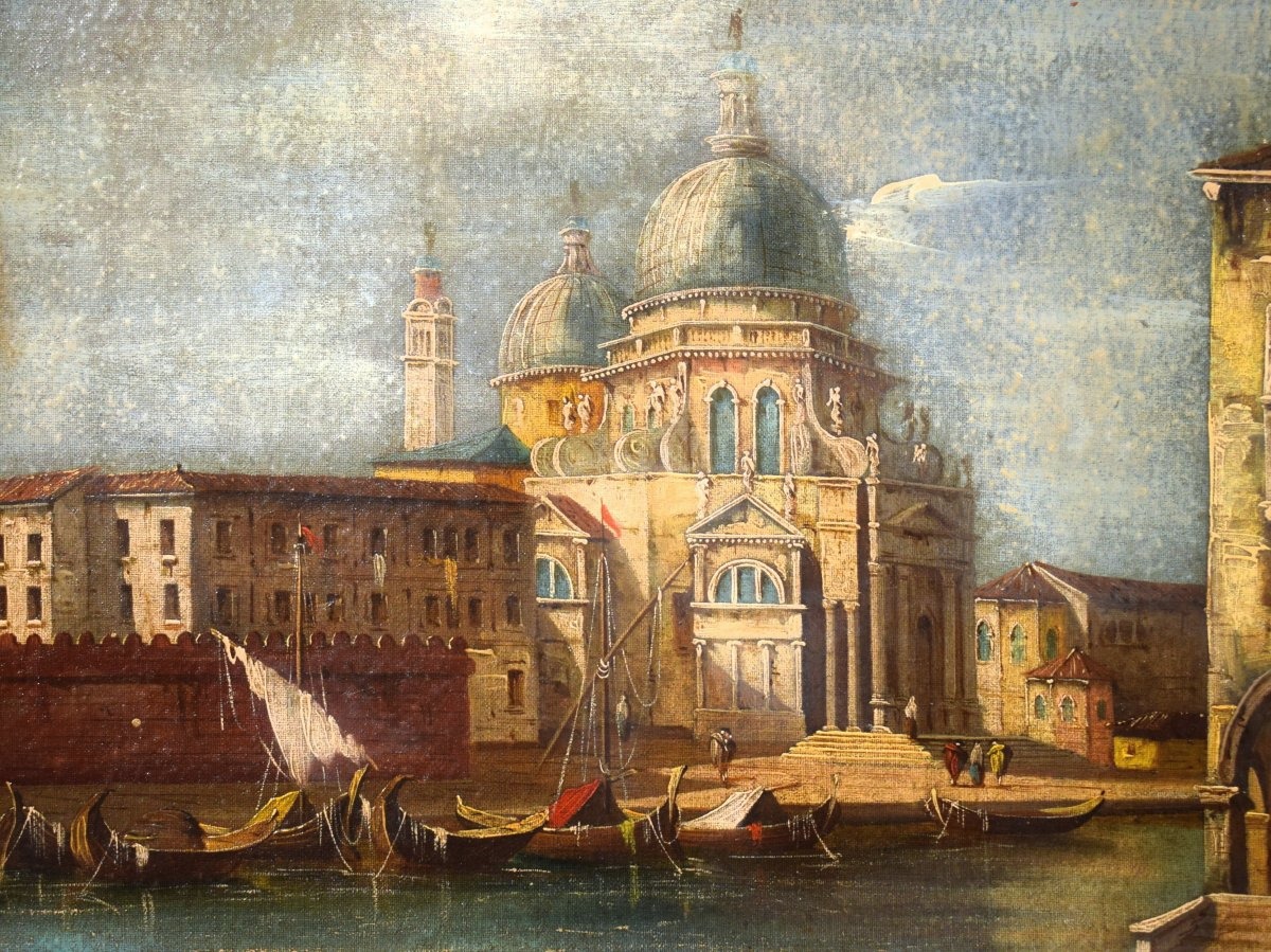 Venezia, Chiesa della Salute - Scuola di Francesco Guardi - fine '800-photo-1